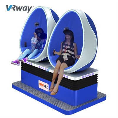 2019 New 9D VR Motion Chair Virtual Reality machine 9D VR Egg 2 Seat for sale