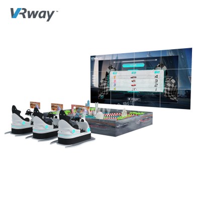 2020 VRway Exclusive Design Patent 3 Players amusement games ar moto electric racing car simulator