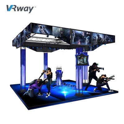 Latest new virtual reality arena vr gun Platform 360 Degree View simulator arcade 9d vr game factory Indoor shooting tower